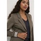 Kaffe Blazer Kinnie Blazer Steeple Gray- chalk stripe